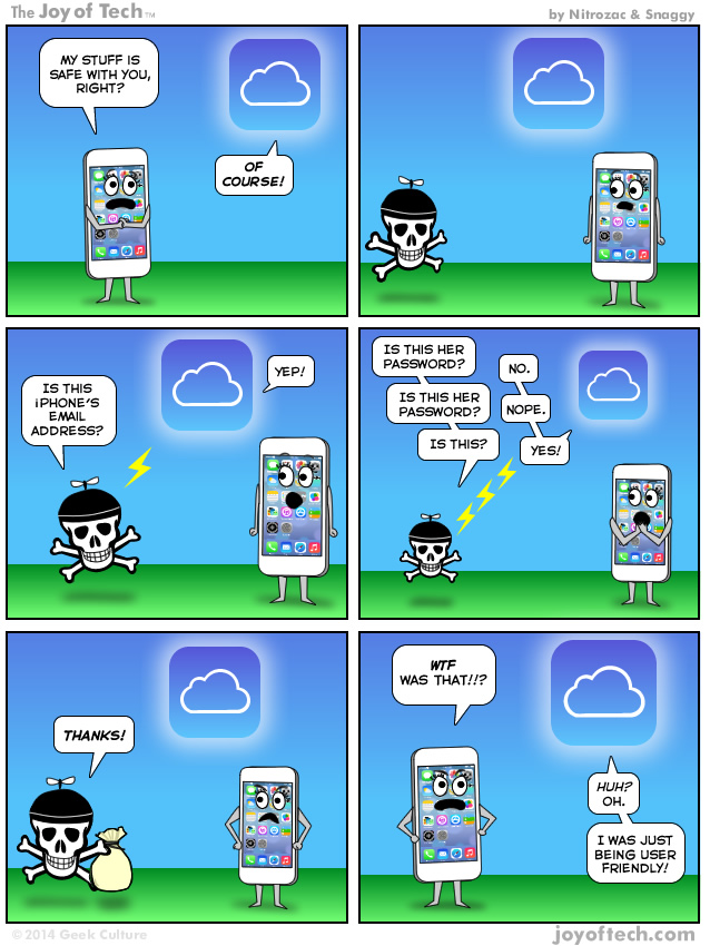 iCloud: the friendly skies!