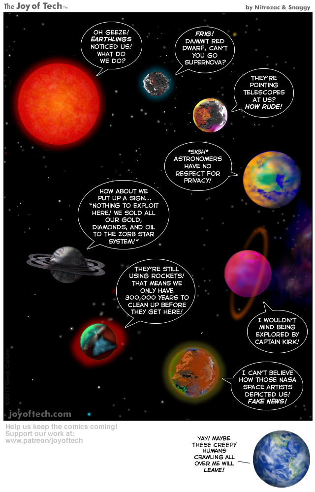 Seven angry planets!