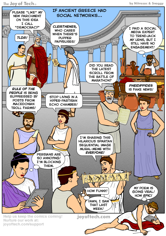 If Ancient Greece had Social Networks 